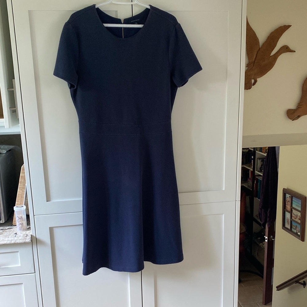 Tommy Hilfiger Navy Blue Midi Dress